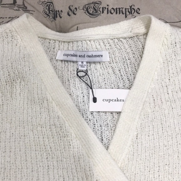 Cupcakes and Cashmere Imelda Faux Wrap Sweater - Picture 7 of 8